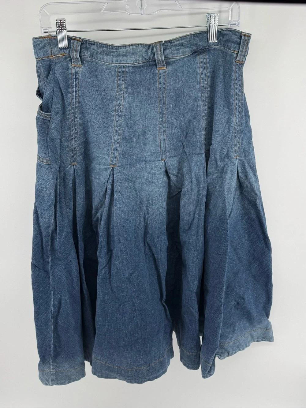 Soft Surroundings Denim‎ Skirt - Light Blue